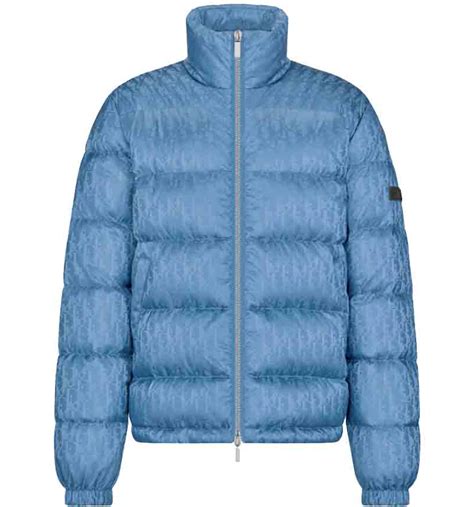 light blue dior puffer jacket|christian Dior raincoat.